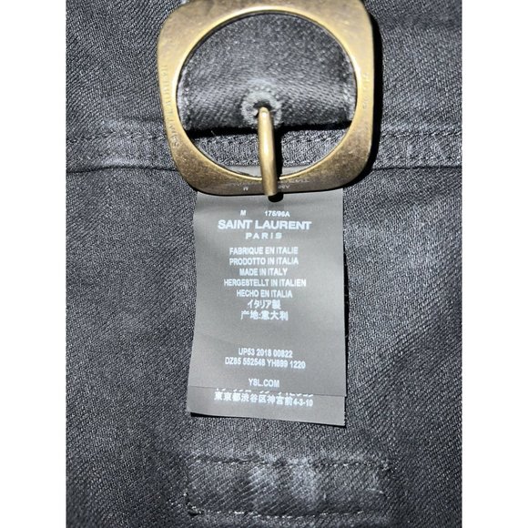Saint Laurent Saharienne Denim Jacket - Picture 8 of 9